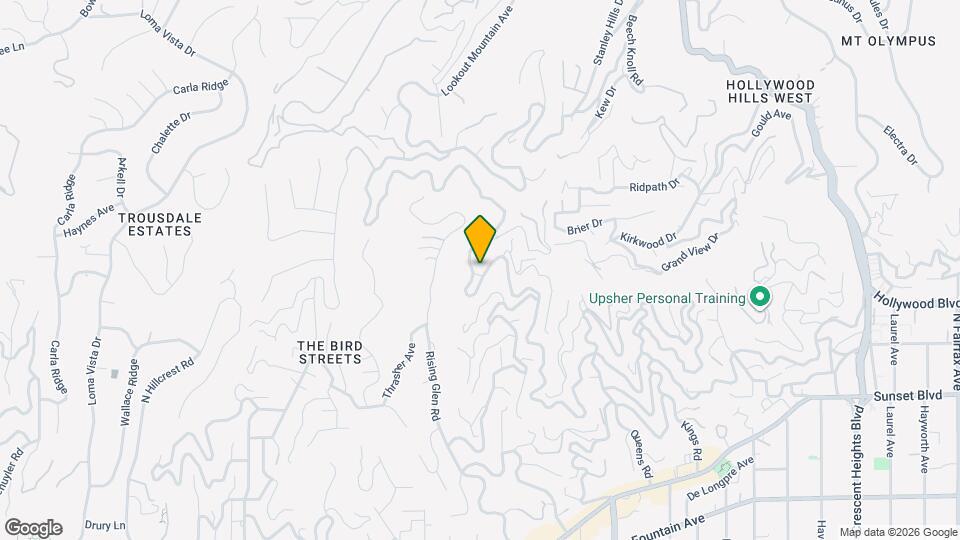 1874 Sunset Plaza Dr Map and Location Details