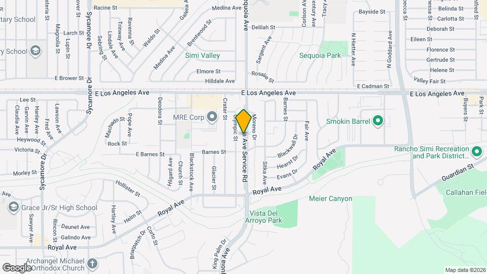 1693 Sequoia Ave Mapa y Detalles de la Ubicación