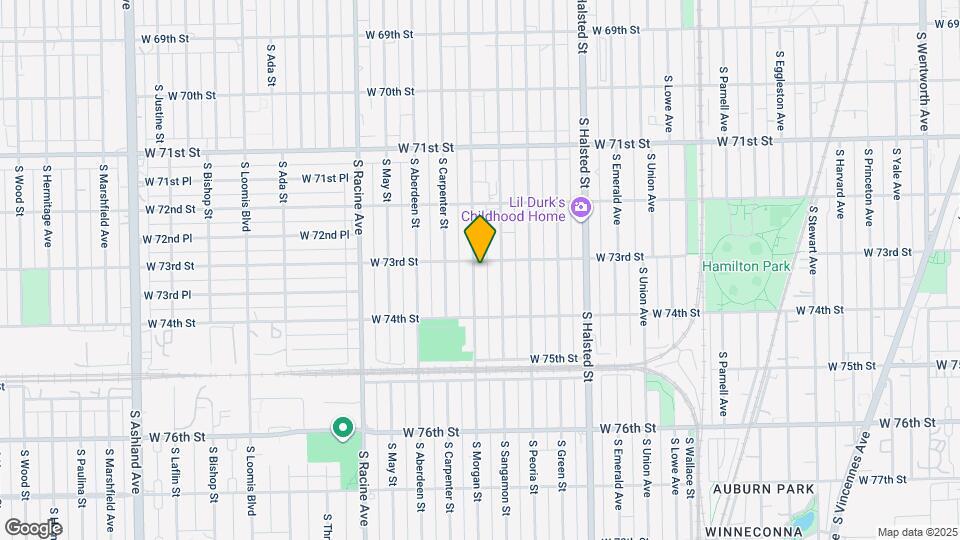 7305 S Morgan St Map and Location Details