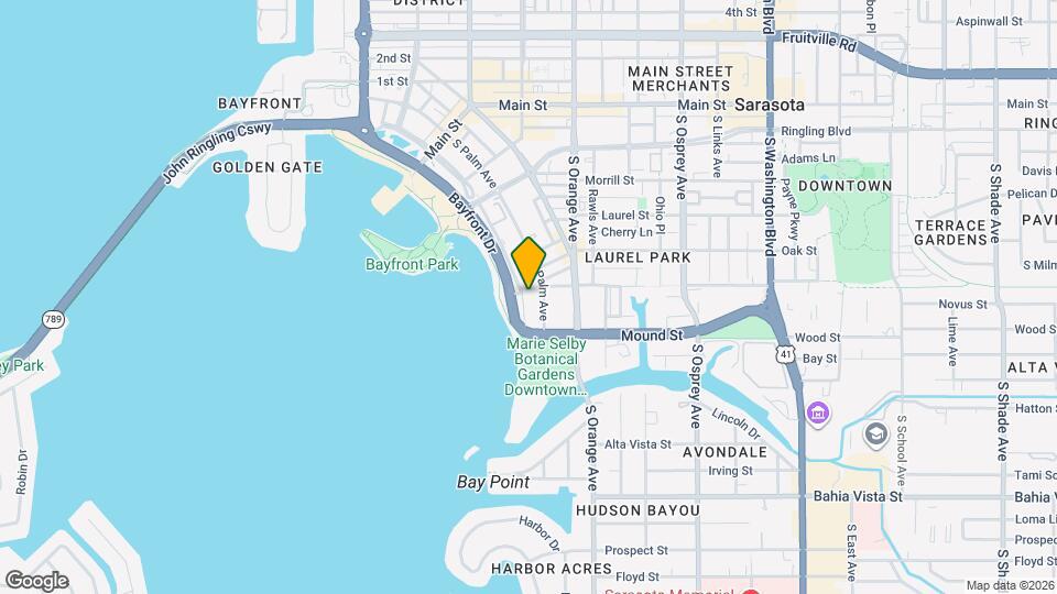 707 S Gulfstream Ave Map and Location Details
