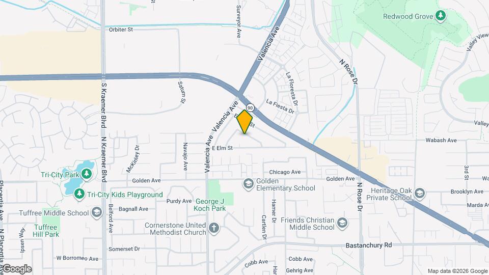 3338 Greenleaf Dr Map and Location Details