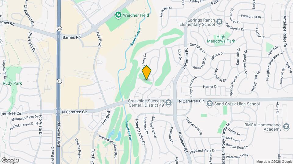 6461 Vistancia Ave, Unit Upstairs Bedroom Map and Location Details