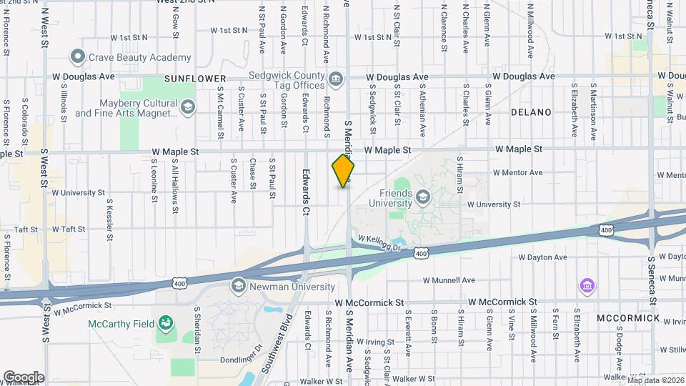 531 S Meridian Ave Map and Location Details