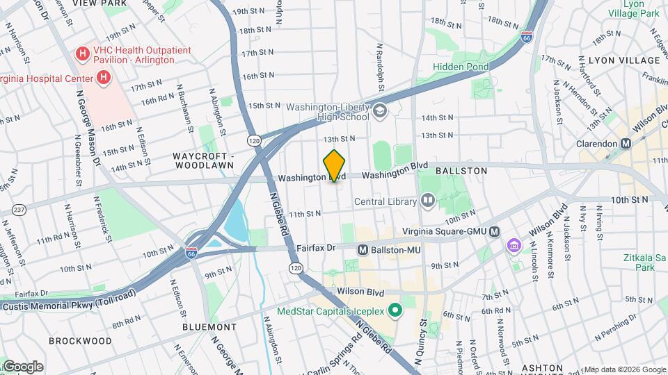 1126 N Taylor St Map and Location Details