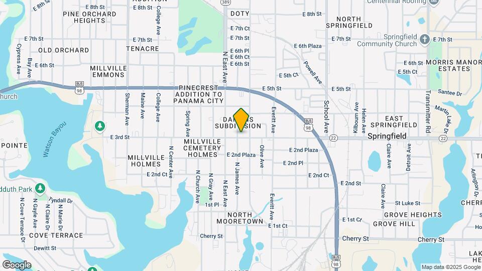 300 N James Ave Map and Location Details