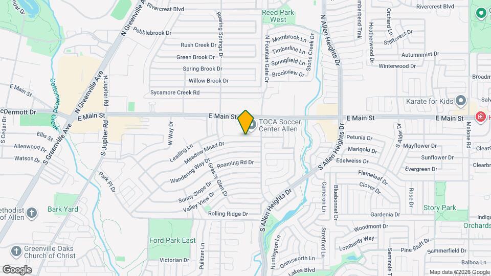 923 Meadow Mead Dr Map and Location Details