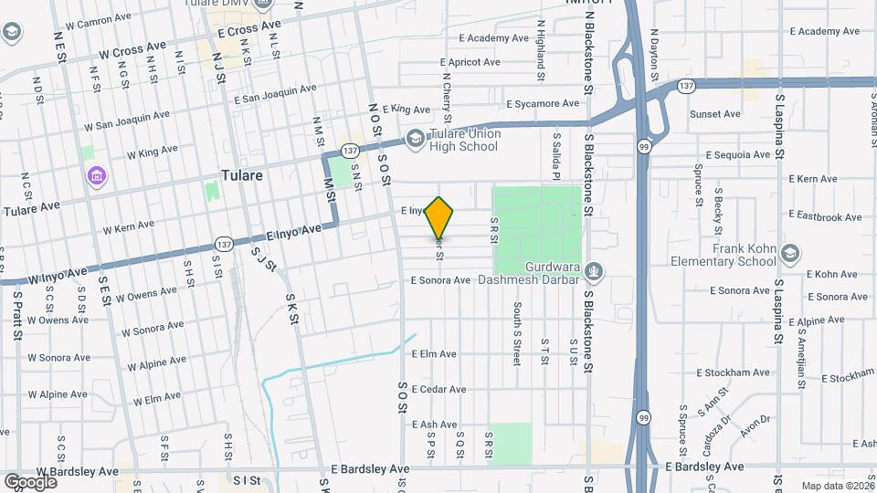 425 Center St Map and Location Details