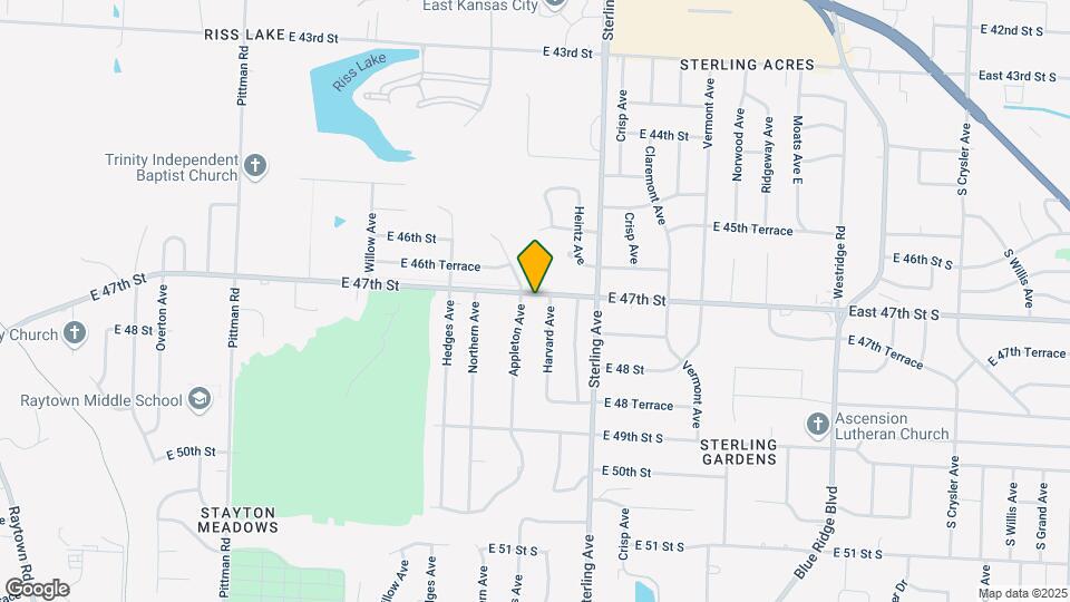 10905 E 47th St Map and Location Details