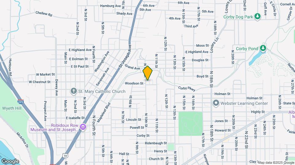 1605 N 10th St Map and Location Details