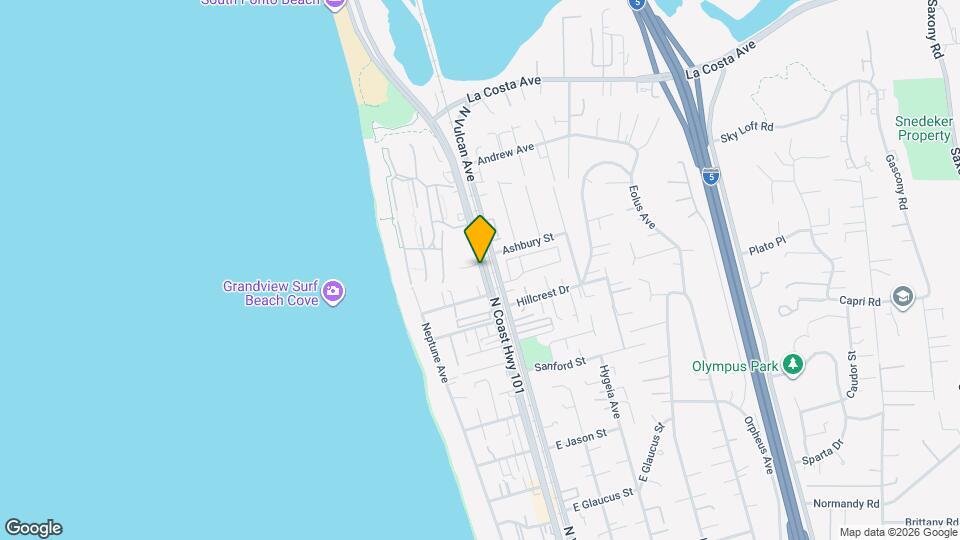 1660 N Coast Hwy 101 Map and Location Details