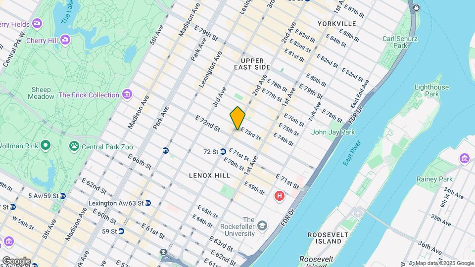 305 E 72nd St Map and Location Details