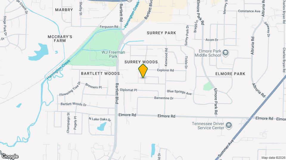 2541 Surrey Wood Dr Map and Location Details