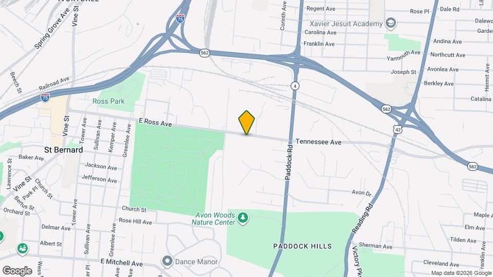 943 Tennessee Ave Map and Location Details