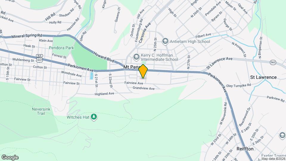 2423 Fairview Ave Map and Location Details