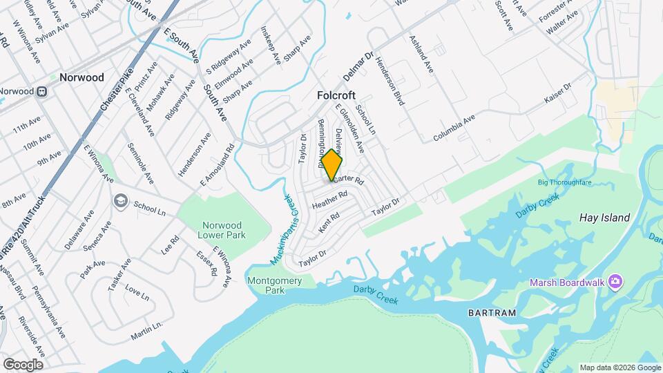 2001 Carter Rd Map and Location Details