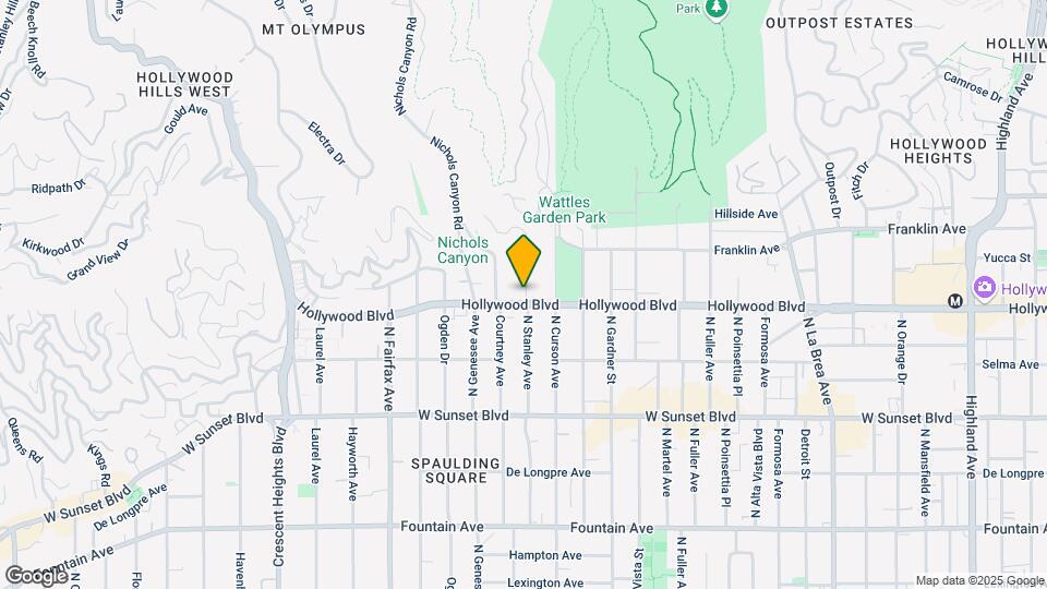 7649 N Hollywood Way Map and Location Details