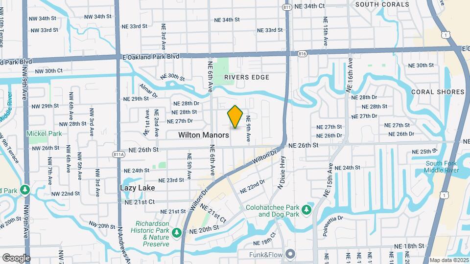 2640 NE 8th Ave Map and Location Details