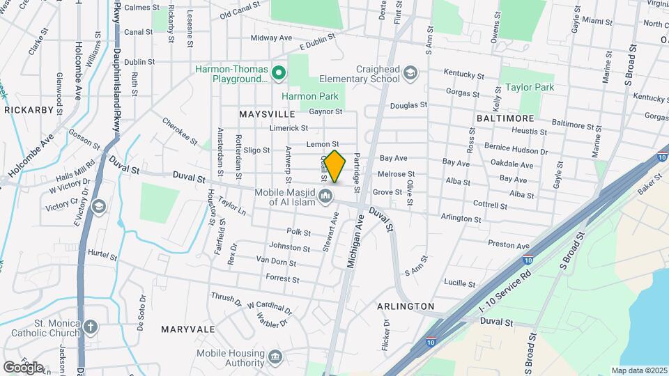 1517 Colgin St Map and Location Details