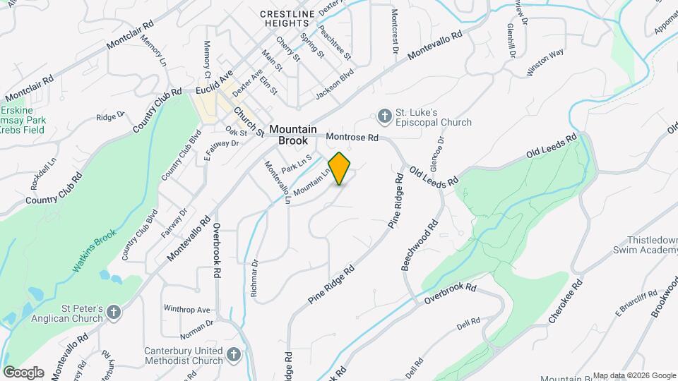 3622 Mountain Park Dr Map and Location Details