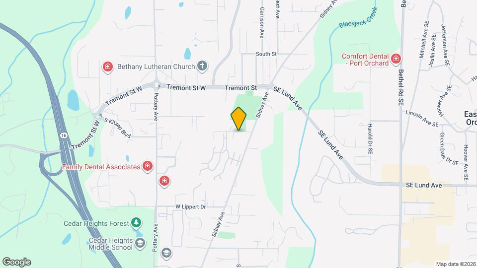 210 Poplar St Map and Location Details