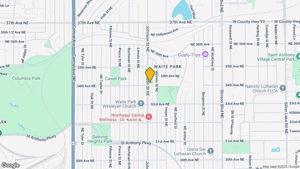 3401 Johnson St NE Map and Location Details