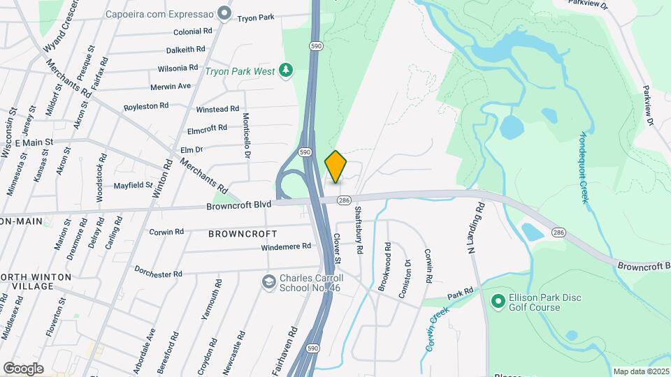 Browncroft Apartments & Townhouses Map and Location Details