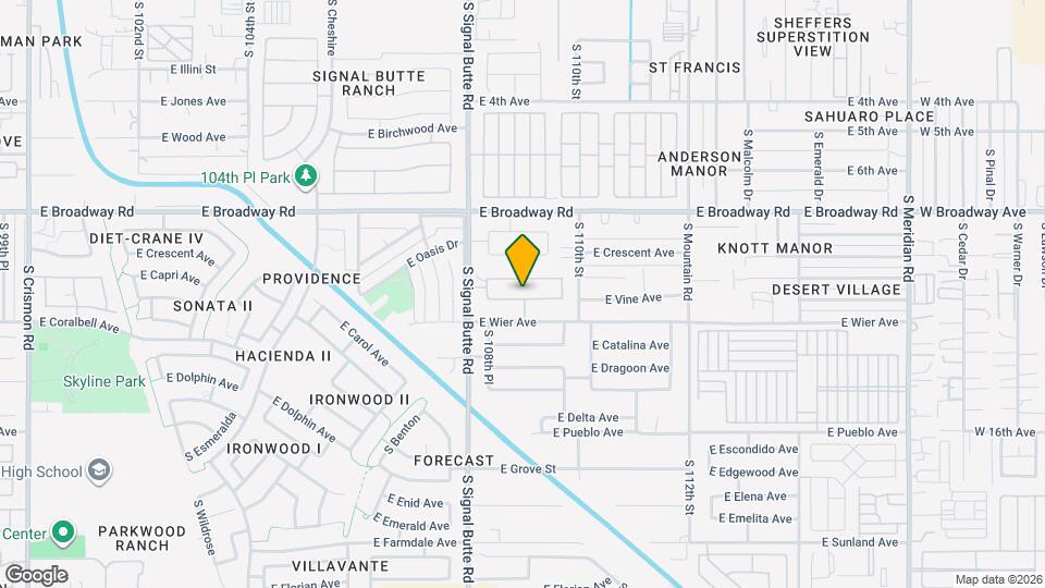 10866 E Carol Ave Mapa y Detalles de la Ubicación