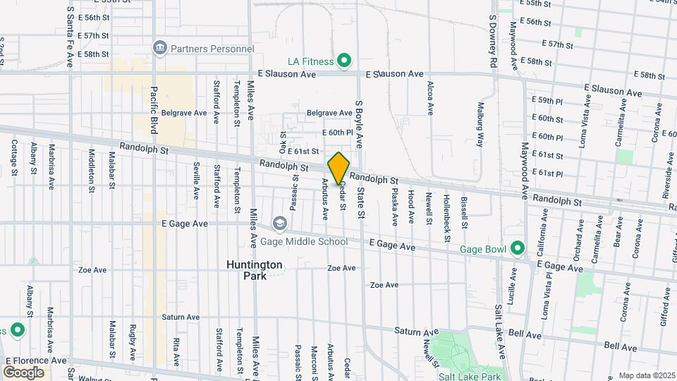 6229 Cedar St Map and Location Details