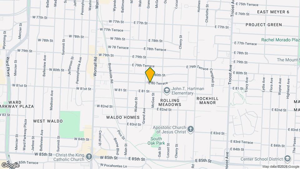 209 E 80 Terrace Mapa y Detalles de la Ubicación