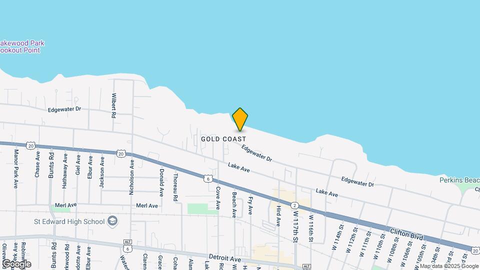 12000 Edgewater Mapa y Detalles de la Ubicación
