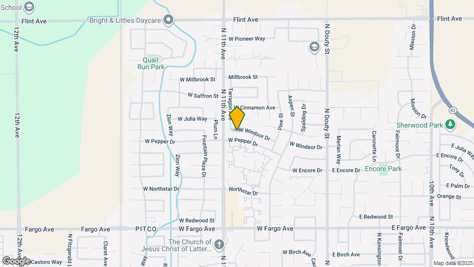 551 W Windsor Dr Map and Location Details