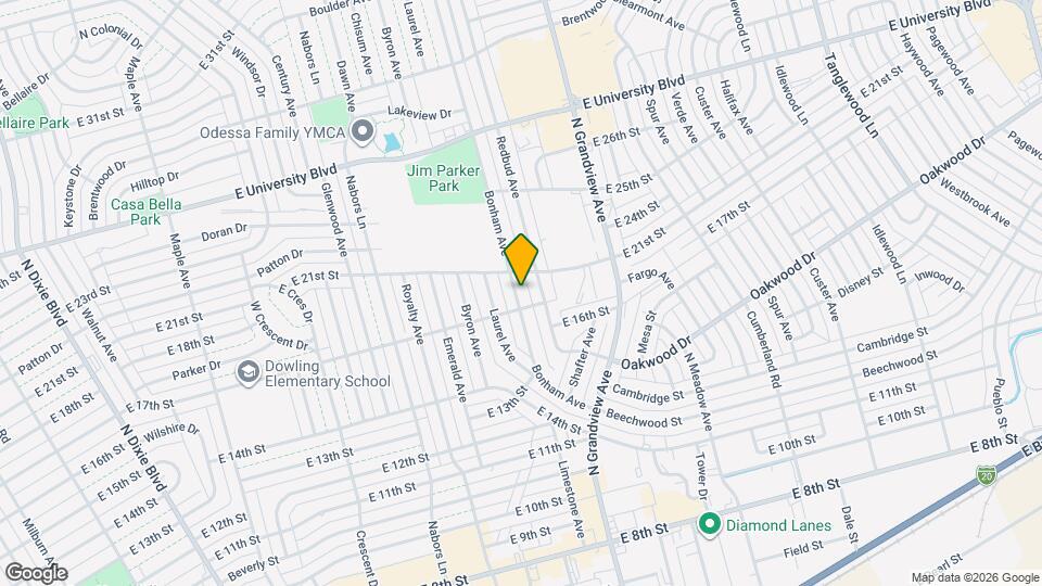 1702 Bonham Ave Map and Location Details