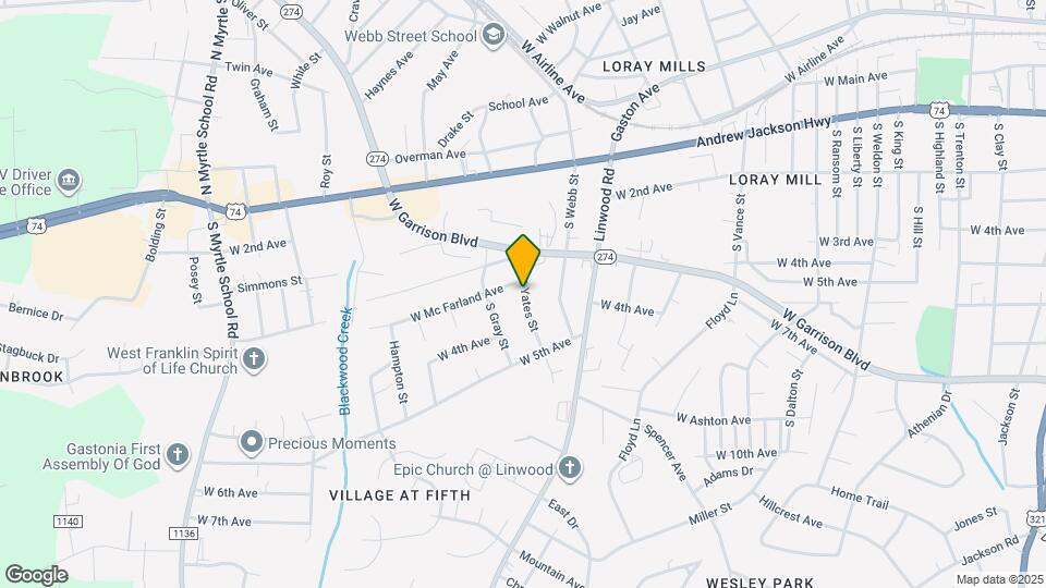 405 S Yates St Map and Location Details