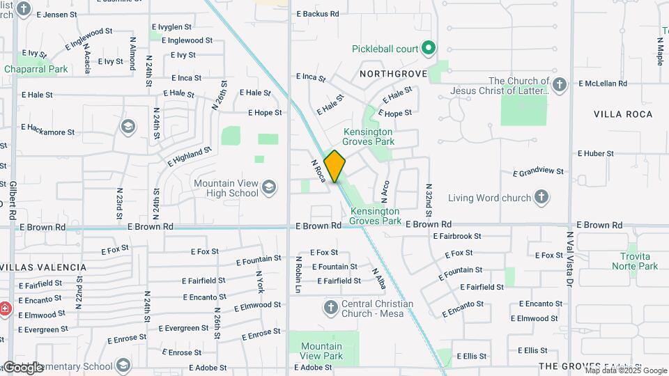 1303 N Roca Map and Location Details