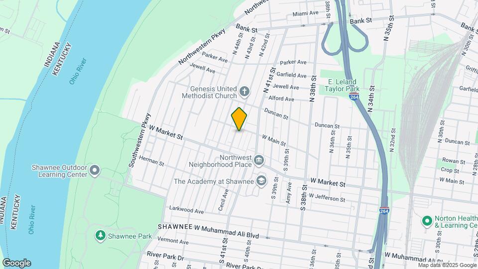 107 S 42nd St Map and Location Details