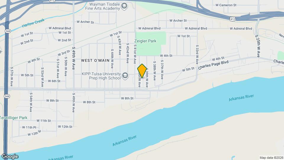 517 S 40th W Ave Map and Location Details