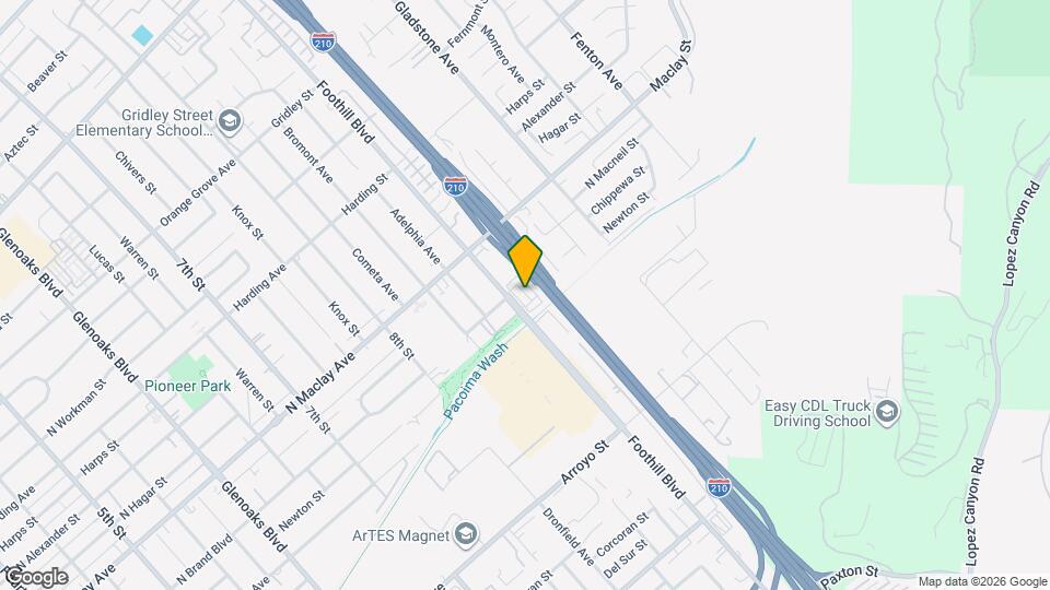 13043 Foothill Blvd Mapa y Detalles de la Ubicación