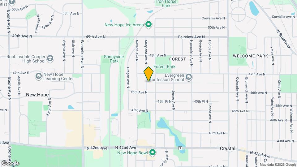 4624 Maryland Ave N Map and Location Details