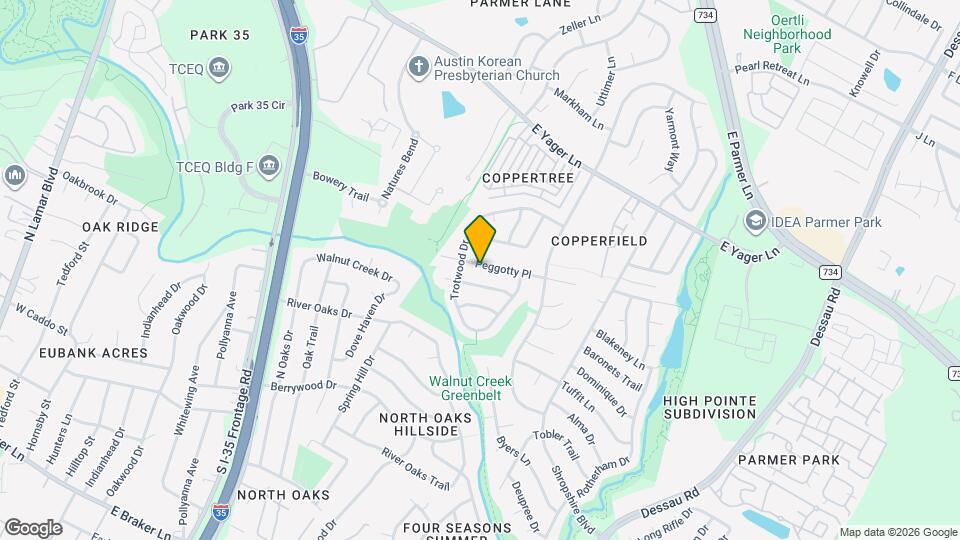 925 Peggotty Pl Mapa y Detalles de la Ubicación