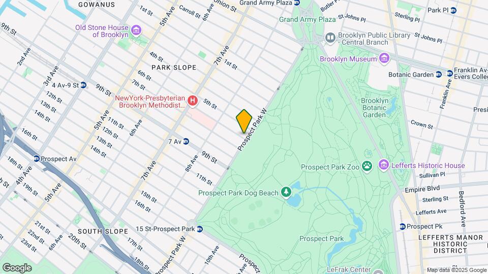 107 Prospect Park W Map and Location Details