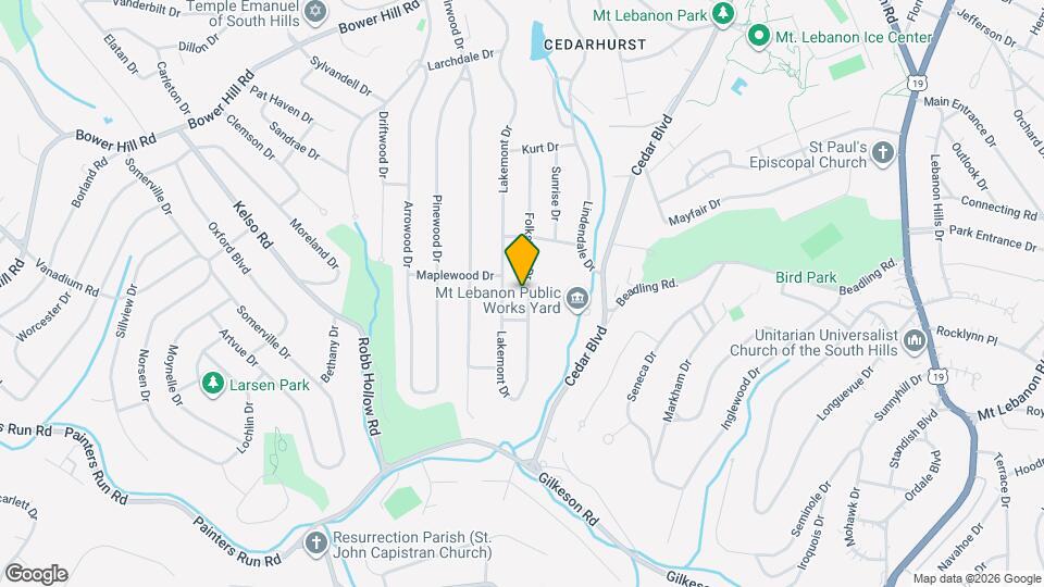 1274 Folkstone Dr Map and Location Details