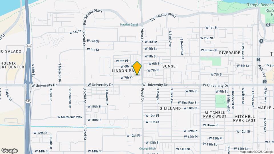 1413 W 7th Pl Map and Location Details