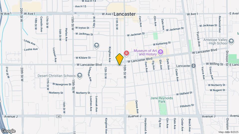 1022 W Lancaster Blvd Map and Location Details