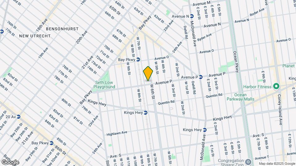 209 Avenue P Mapa y Detalles de la Ubicación