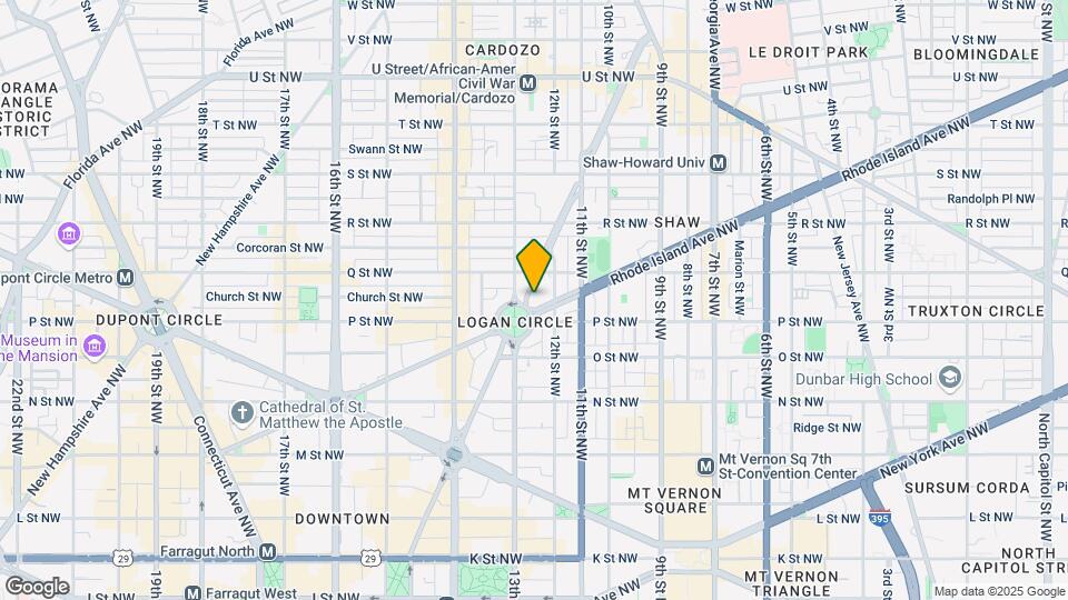 1503 Vermont Ave NW Map and Location Details