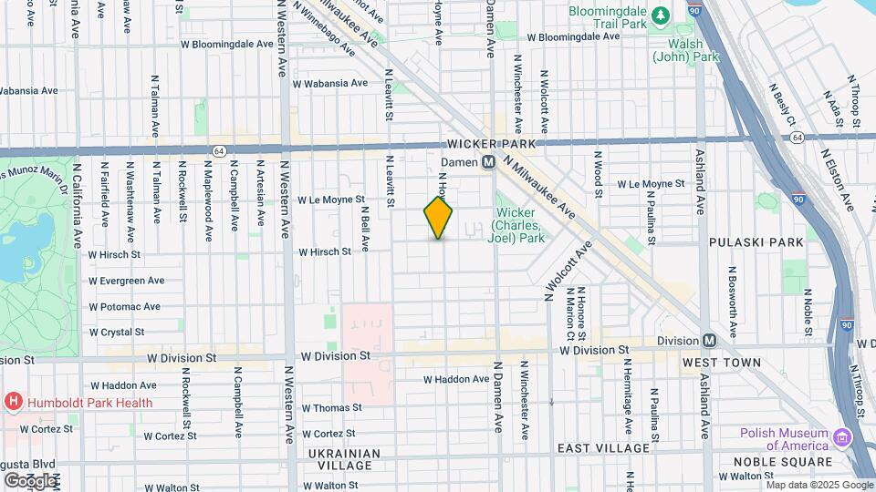 1364-66 N. Hoyne Ave./ 2105-11 W. Schiller St. Map and Location Details
