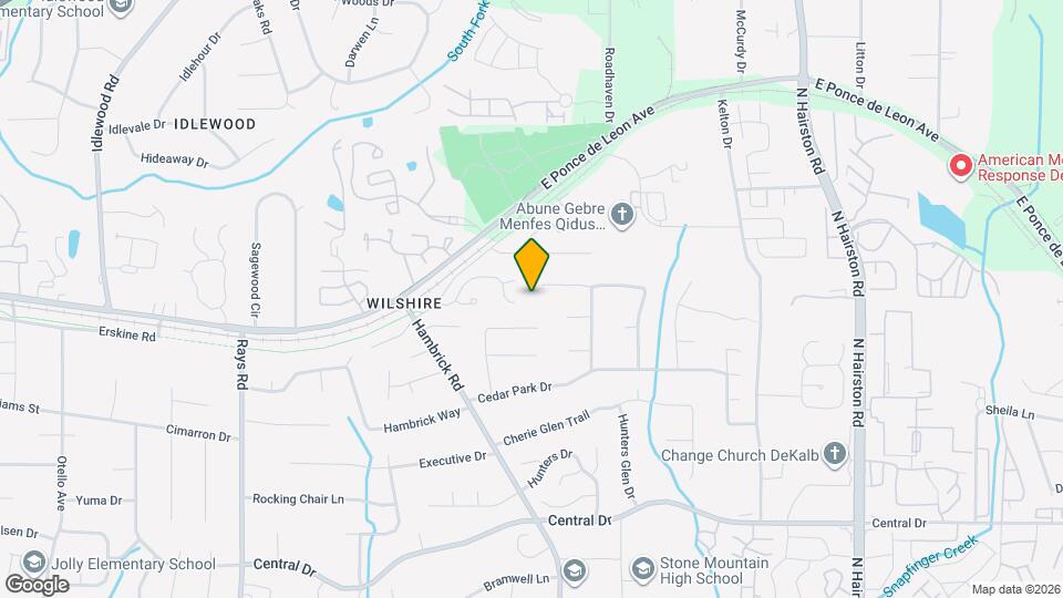 1484 Cedar Heights Dr, Unit Whole House Map and Location Details