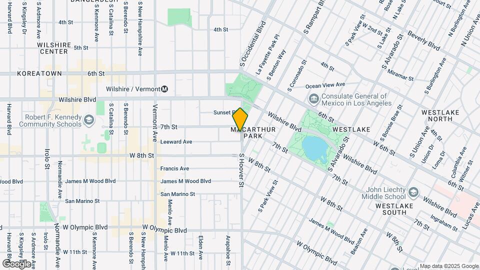 719 S Hoover St Map and Location Details
