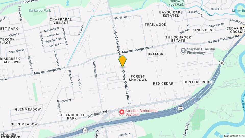 3603 Crosby Cedar Bayou Rd Mapa y Detalles de la Ubicación