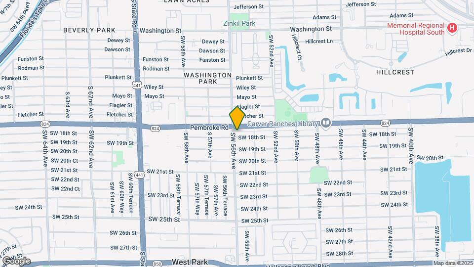 5541 SW 18th St Map and Location Details